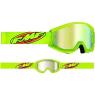 YOUTH 100%   FMF CORE GOGGLES 2021 YELLOW COLOUR  - GOLD MIRROR LENS