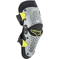 ALPINESTARS SX-1 YOUTH KNEE PROTECTOR 2022 SILVER / YELLOW FLUO COLOUR