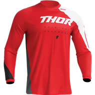 THOR YOUTH SECTOR EDGE JERSEY 2023 COLOUR RED/WHITE