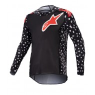 ALPINESTARS YOUTH RACER NORTH JERSEY COLOUR BLACK / NEON RED