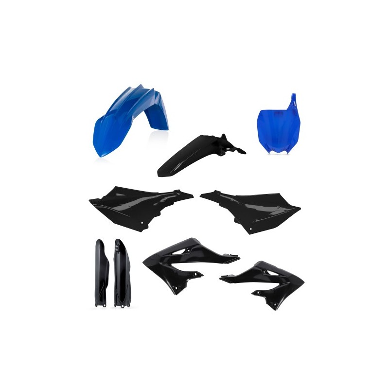 Kit Plastica Nera UFO Per Yamaha YZ 125 E YZ 250 2022-2024 - Parafanghi E Carenature
