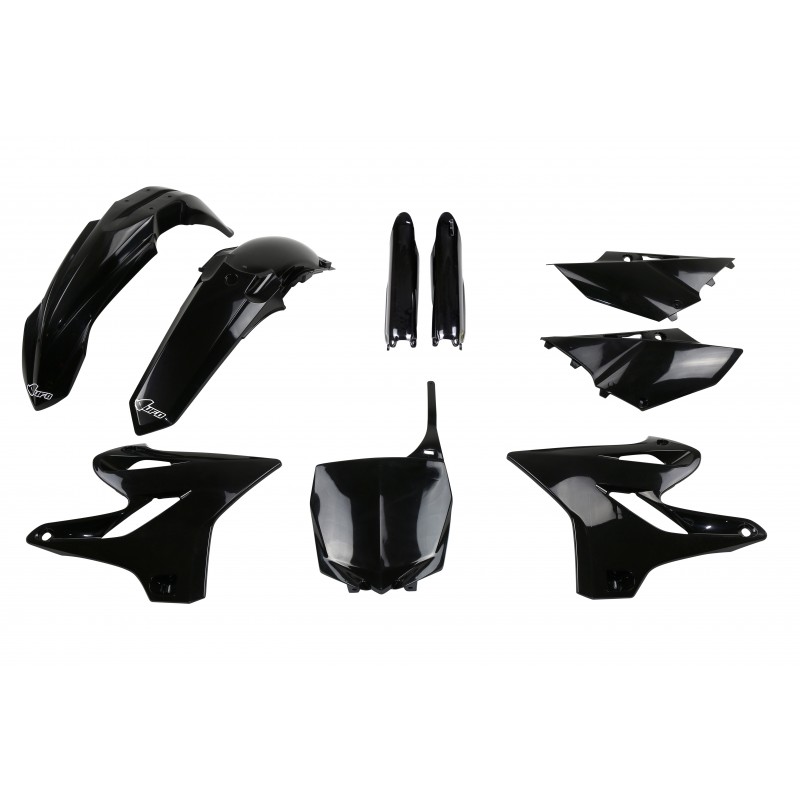 Kit Carene UFO PLAST Nero Per Yamaha YZ 125 250 2015-2021 - Set Completo Di Protezioni