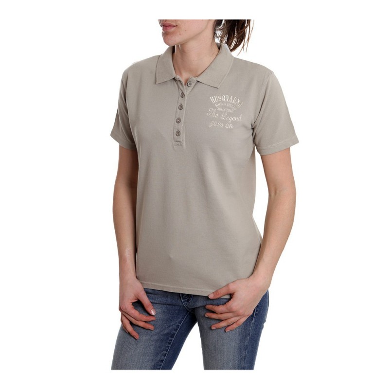 OUTLET POLO HUSQVARNA LEGEND SAND MUJER TALLA XS HMVPSLBW0(25B) -  MotocrossCenter.com