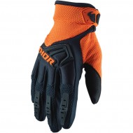 OFFER THOR YOUTH SPECTRUM GLOVES MIDNIGHT / ORANGE COLOUR #STOCKCLEARANCE