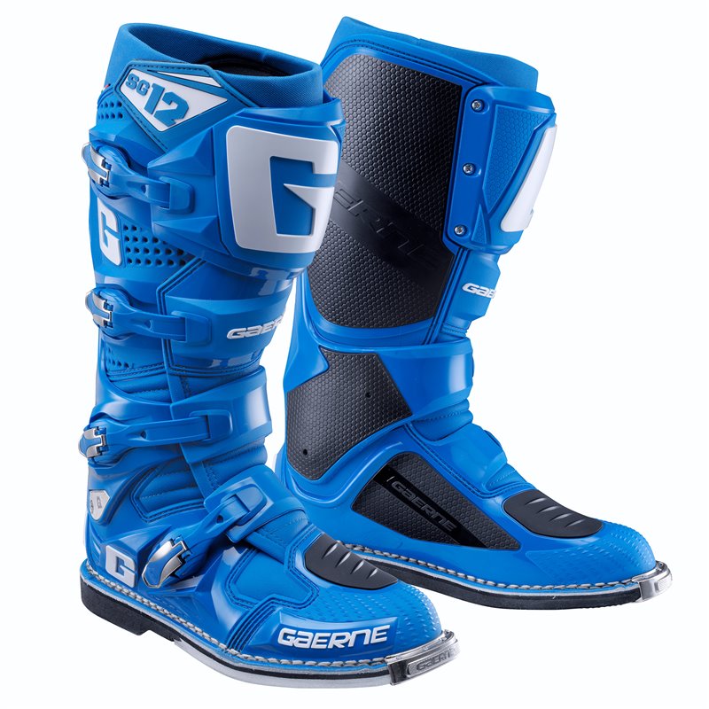 GAERNE BOOTS SG-12 SOLID BLUE + FREE GOGGLES 2174-088 - MotocrossCenter.com