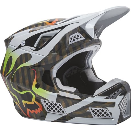 FOX V3 RS FAHREN HELMET ECE 2022 MULTICOLOR 28021-922 - MotocrossCenter.com
