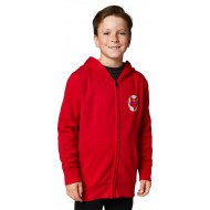 OFFER FOX YOUTH NOBYL ZIP FLEECE COLOUR FLAME RED #STOCKCLEARANCE