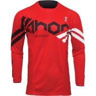 THOR YOUTH PULSE CUBE JERSEY COLOUR RED / WHITE
