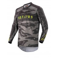 ALPINESTARS YOUTH RACER TACTICAL JERSEY 2022 COLOUR BLACK / GREY CAMO / YELLOW FLUO #STOCKCLEARANCE