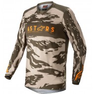 ALPINESTARS YOUTH RACER TACTICAL JERSEY 2022 COLOUR MILITARY SAND CAMO / TANGERINE