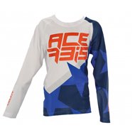 ACERBIS YOUTH MX J-WINDY ONE VENT JERSEY COLOUR BLUE/WHITE