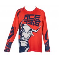 ACERBIS YOUTH MX J-WINDY THREE VENT JERSEY COLOUR RED/BLUE