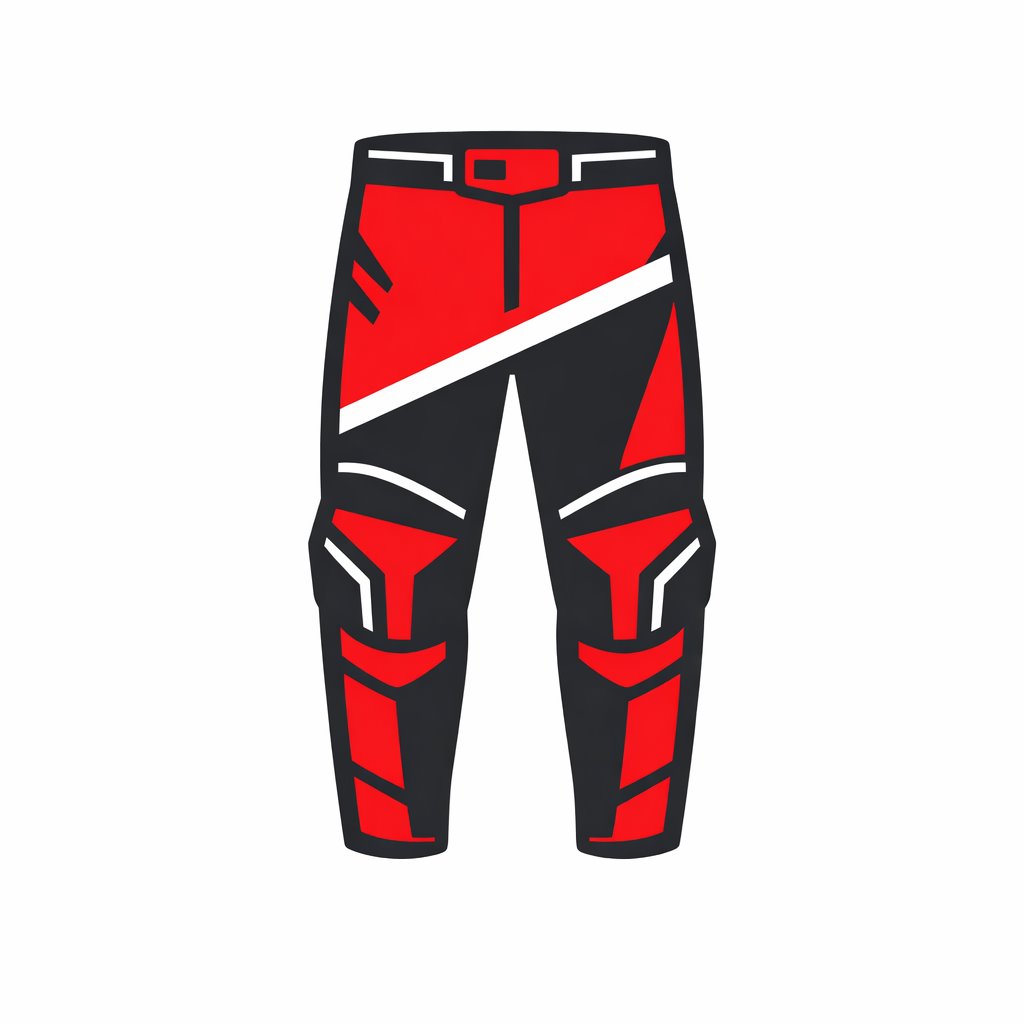 Pantalon Motocross Vintage TOUR USA – Taille M – Couleurs Rouge Blanc Bleu – Occasion